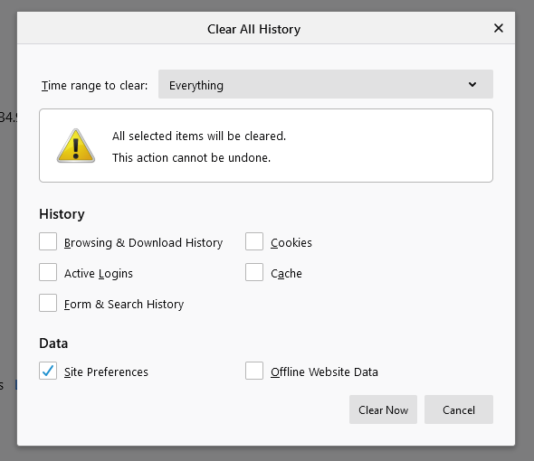 Clear HTTPS redirection cache