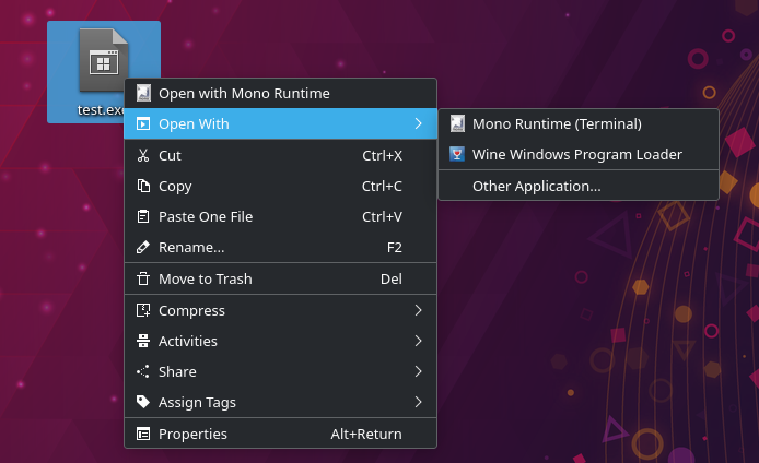 Install Mono with right-click menu context on Arch Linux 2