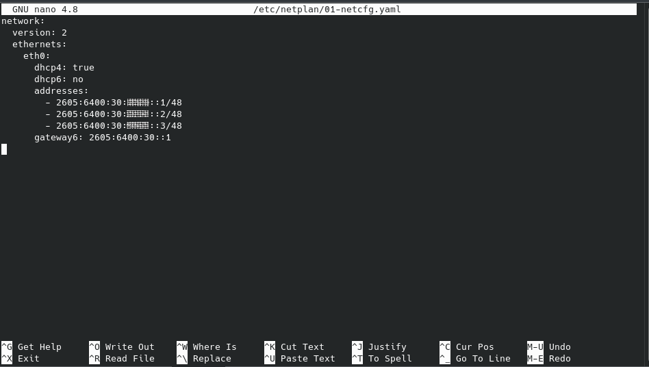 How to enable IPv6 on BuyVM VPS with Ubuntu 20.04 3