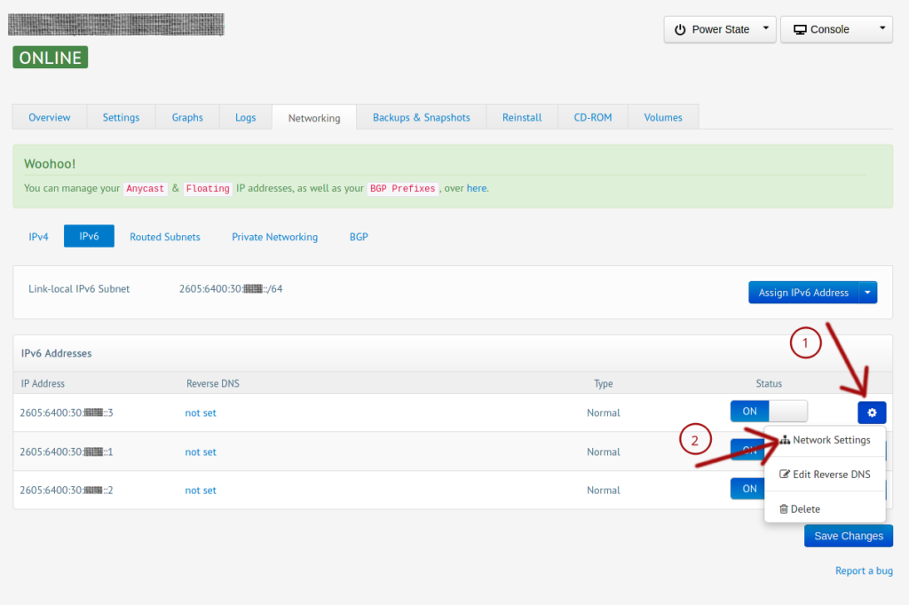 How to enable IPv6 on BuyVM VPS with Ubuntu 20.04 1