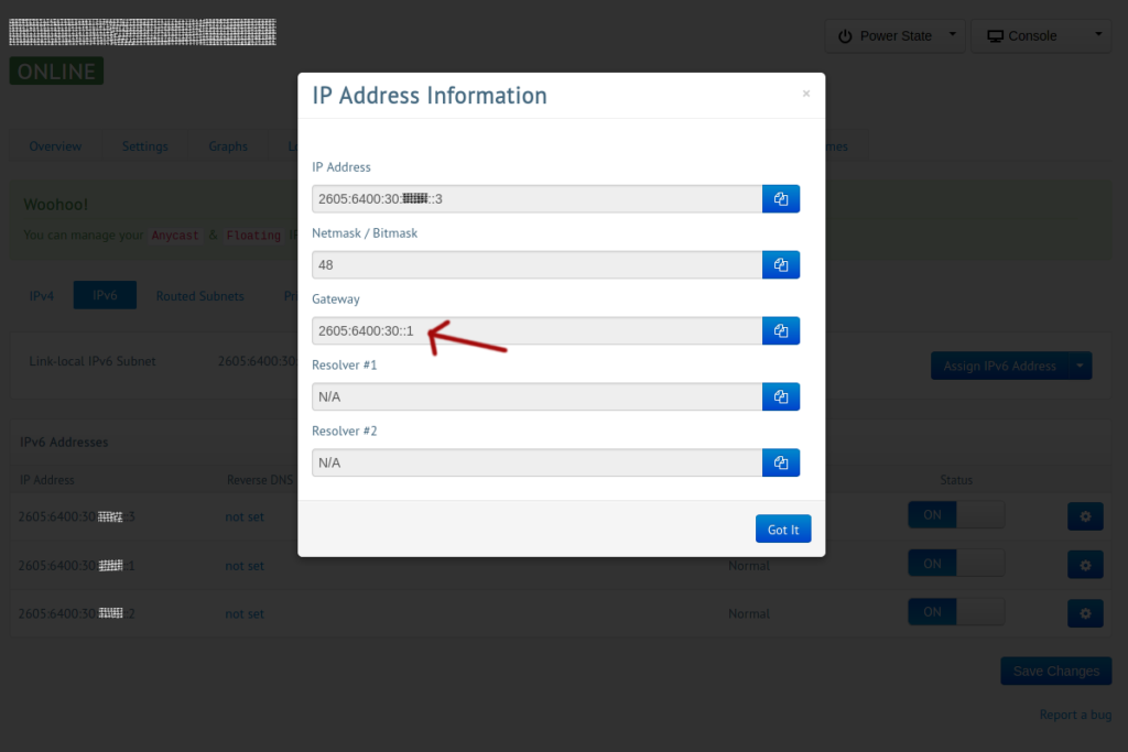 How to enable IPv6 on BuyVM VPS with Ubuntu 20.04 2